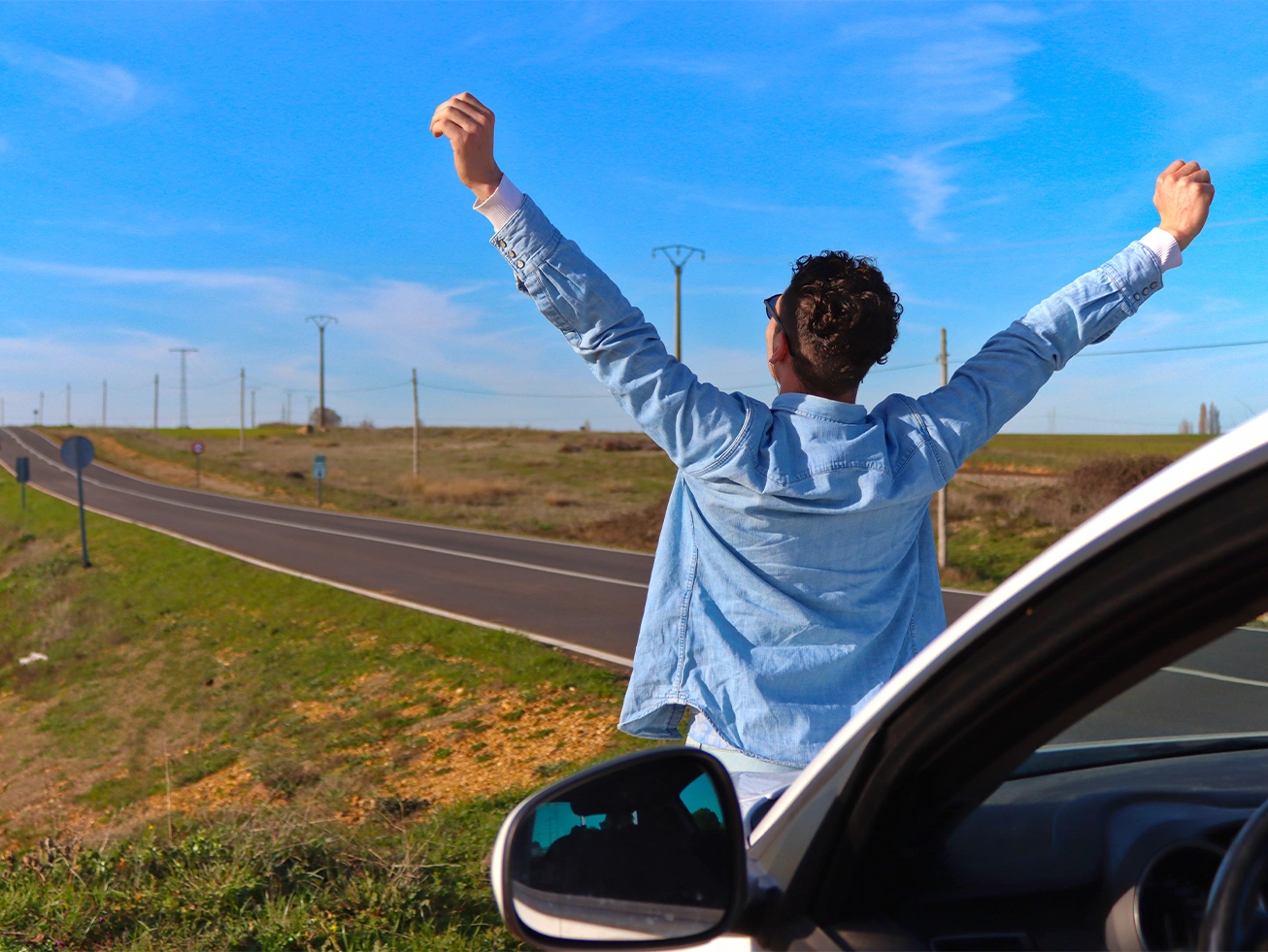 A patient experiencing joy after being treated and healed by an Oklahoma accident doctor.